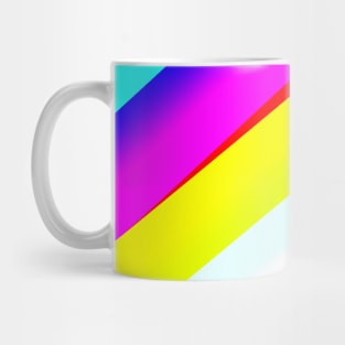 white yellow pink blue abstract texture Mug